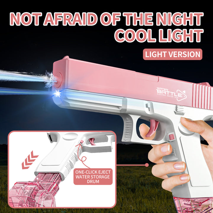 GLOCK Elektrická vodní pistole pro děti | Dlouhý dostřel, 2 zásobníky, automatické střílení