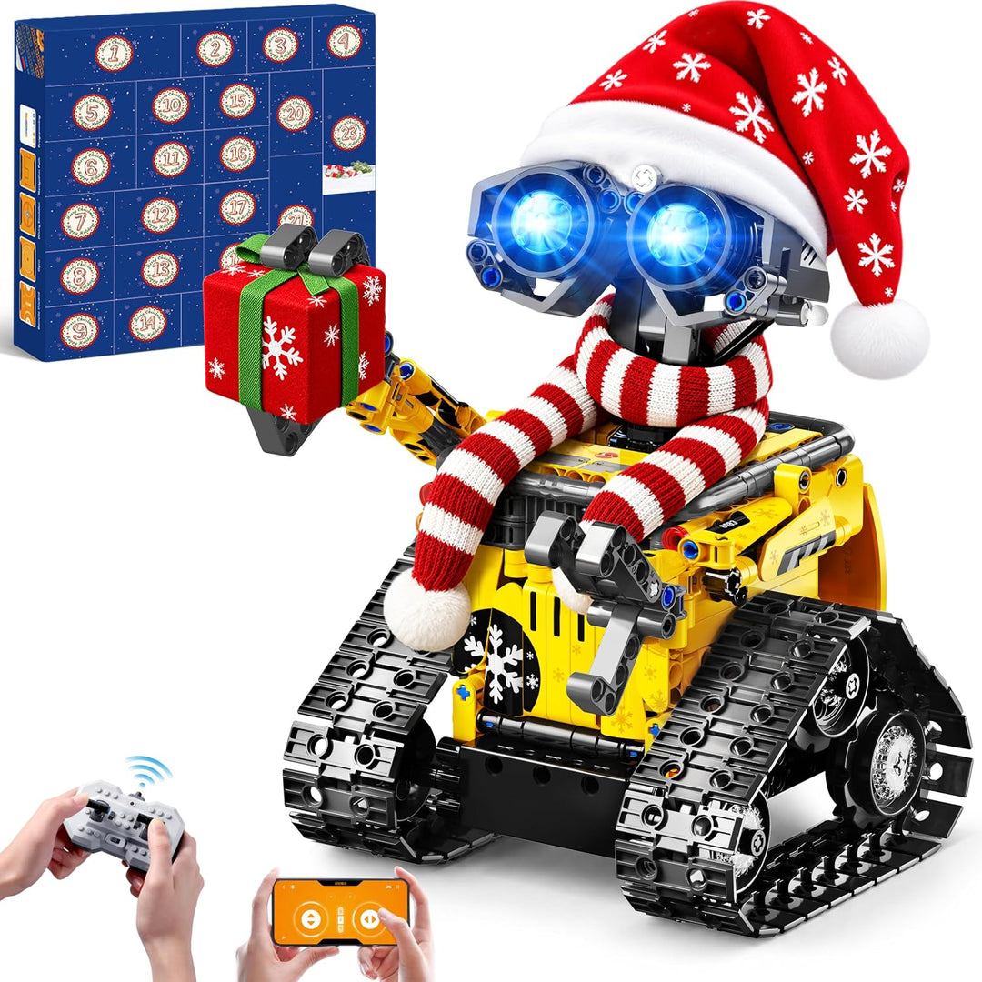 HOGOKIDS Adventní kalendář 2026 – vánoční RC robot, 483 dílků, ovládání ovladačem i aplikací