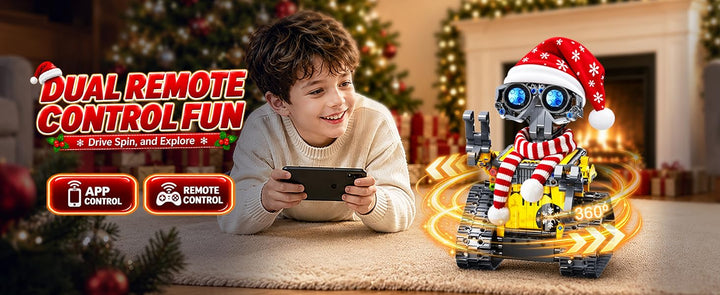HOGOKIDS Adventní kalendář 2026 – vánoční RC robot, 483 dílků, ovládání ovladačem i aplikací
