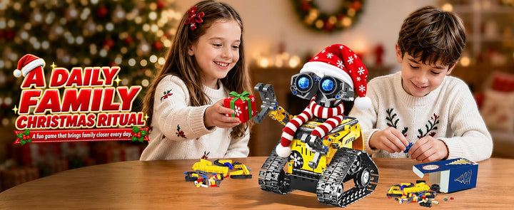 HOGOKIDS Adventní kalendář 2026 – vánoční RC robot, 483 dílků, ovládání ovladačem i aplikací