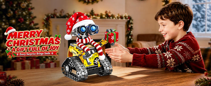 HOGOKIDS Adventní kalendář 2026 – vánoční RC robot, 483 dílků, ovládání ovladačem i aplikací