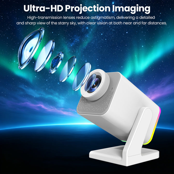 Nanxin dynamický 3D projektor galaxie SK11 – 60 scén, RGB světlo a Bluetooth reproduktor