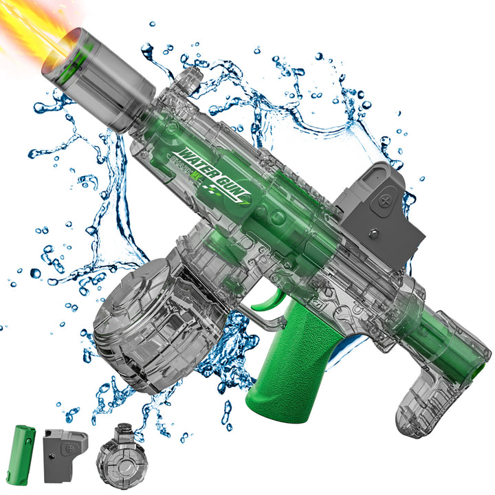 BATTLE Elektrická vodní pistole AK47 – světelné efekty, dostřel 8–10 m, 270 ml zásobník