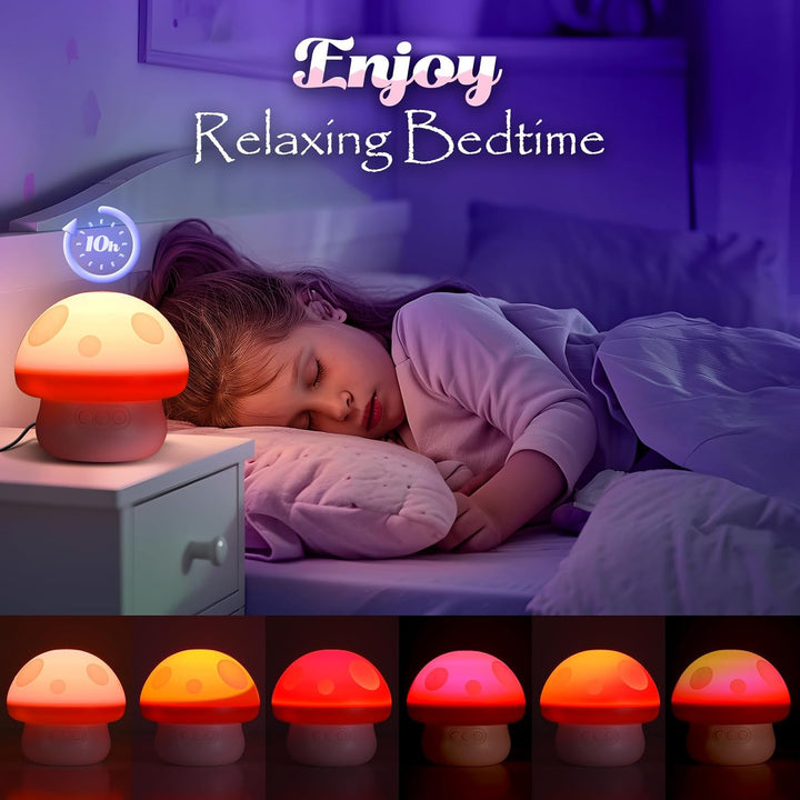 Hapikids Projektor noční oblohy 4v1 – Jednorožec, Moře a Hvězdy, noční světlo s rotací 360° a USB napájením, červená