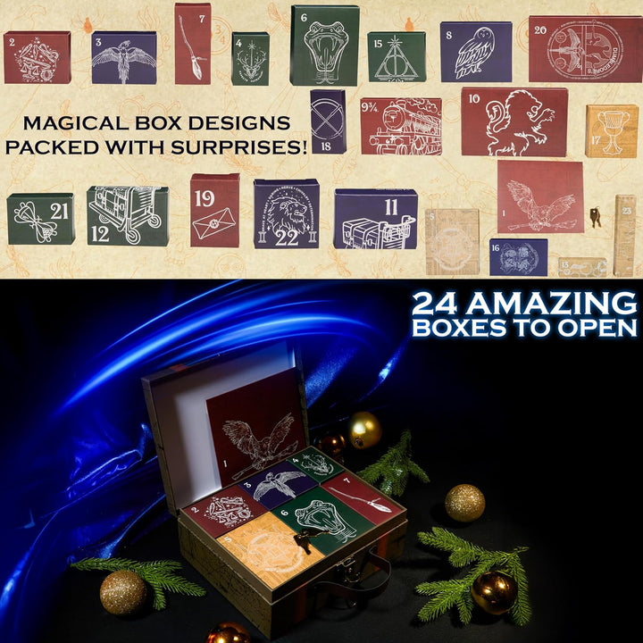 Harry Potter Adventní kalendář s 24 překvapeními v hnědém kufříku
