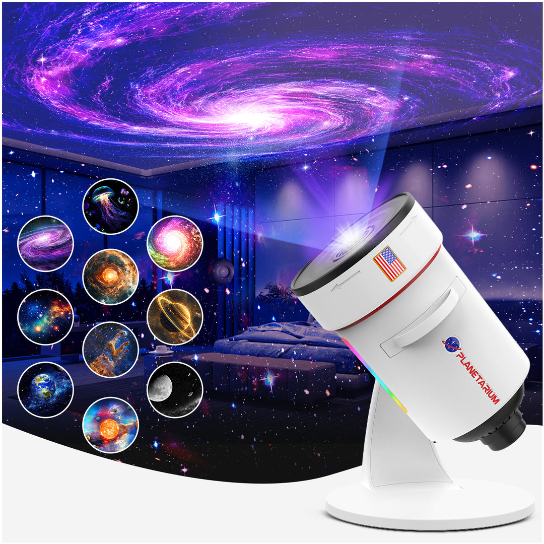 Projektor galaxie s funkcí meteoritu (8. generace) - 10 kazet se snímky ve 4K kvalitě