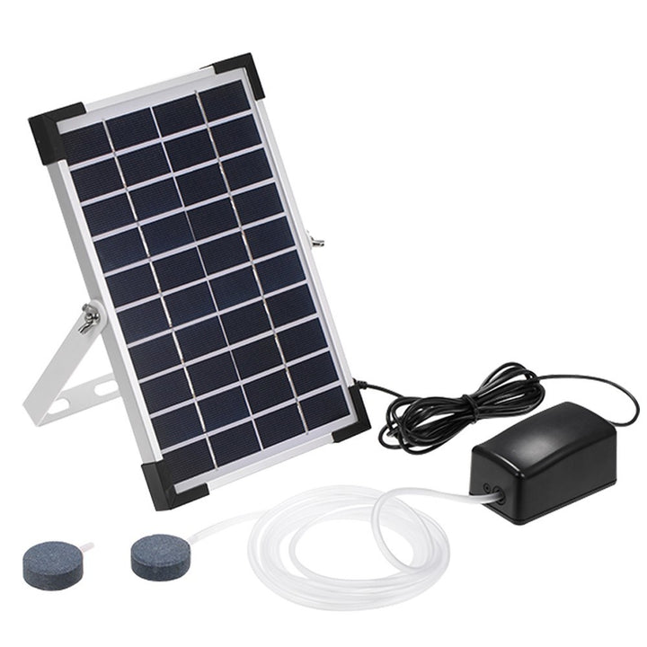 Fapiere Solární provzdušňovač jezírka AP206 – 2400 mAh baterie, 2 režimy, 5 W panel