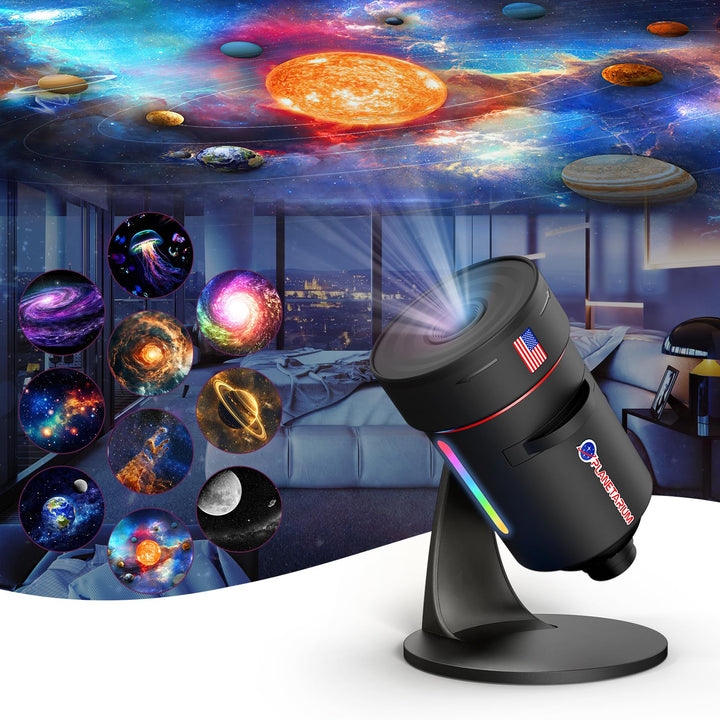 Projektor galaxie s funkcí meteoritu (8. generace) - 10 kazet se snímky ve 4K kvalitě