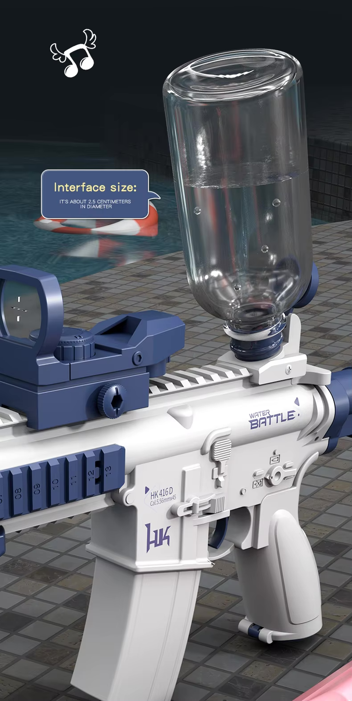 M416 Elektrická vodní pistole pro děti | Zabudovaný 370 ml zásobník