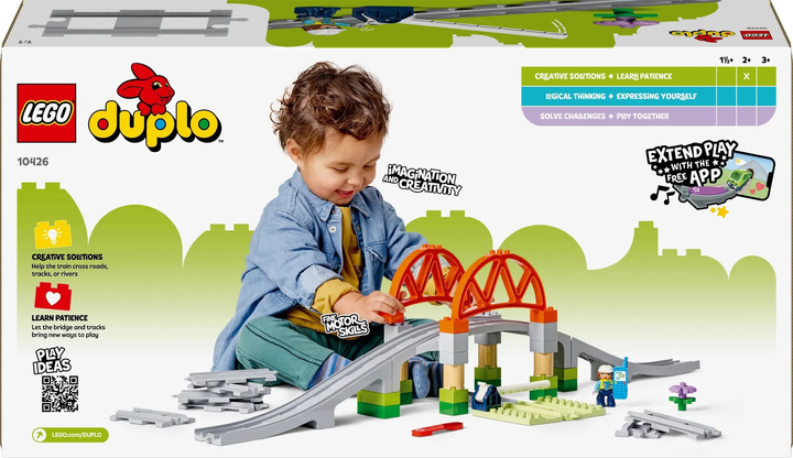 LEGO® DUPLO® 10426 Železniční most a koleje – rozšiřující sada balení