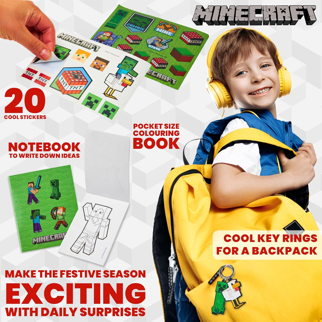 Minecraft Adventní kalendář 2025 – školní potřeby a doplňky (Creeper)