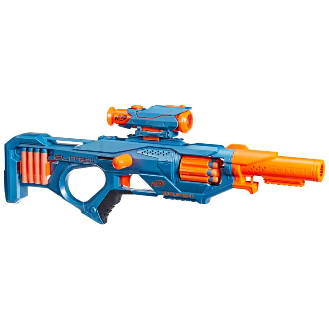NERF Elite 2.0 Eaglepoint RD-8 – blaster s bubnovým zásobníkem, zaměřovačem a 16 šipkami