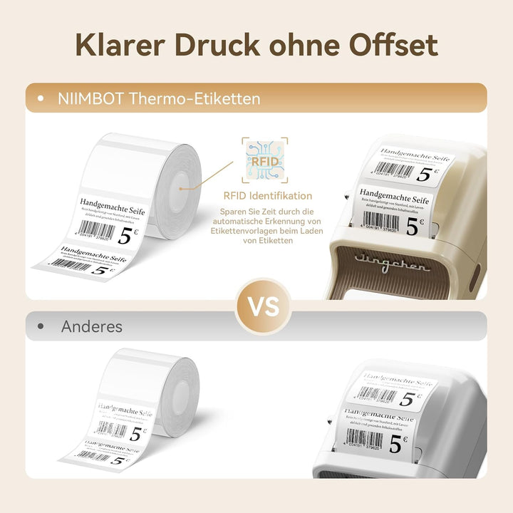 Niimbot náhradní samolepící štítky pro tiskárny B21, B21S, B1, B3S, 50x30mm, 230ks/role