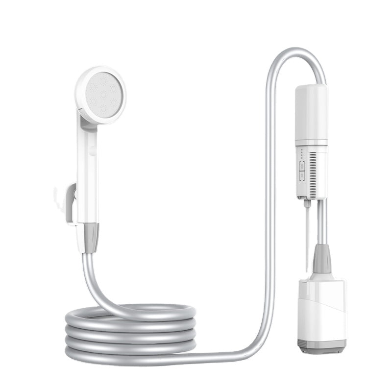 Přenosná kempingová sprcha JP-2203 – bezdrátová venkovní sprcha s baterií a USB-C nabíjením