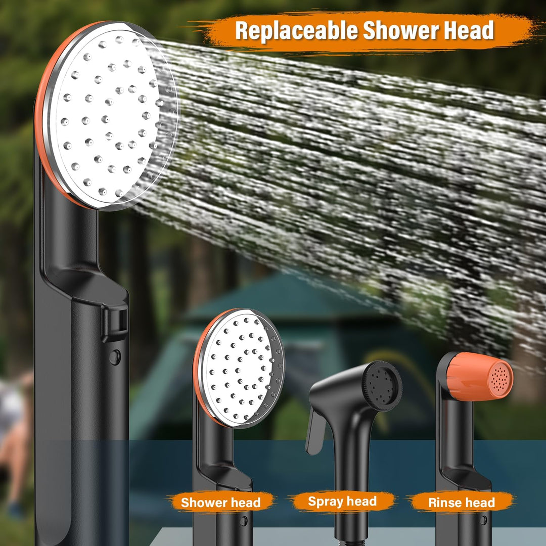 Rsaoty Přenosná kempingová sprcha 3000 mAh