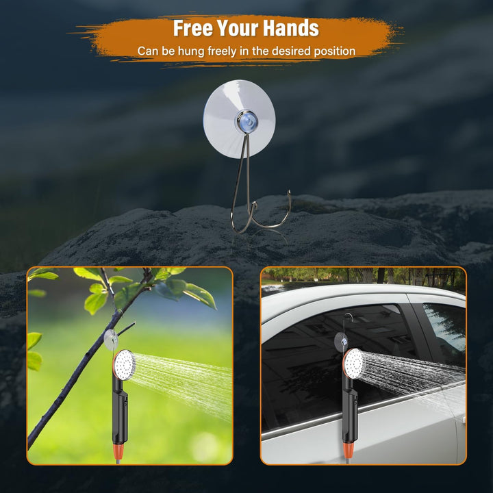 Rsaoty Přenosná kempingová sprcha 3000 mAh