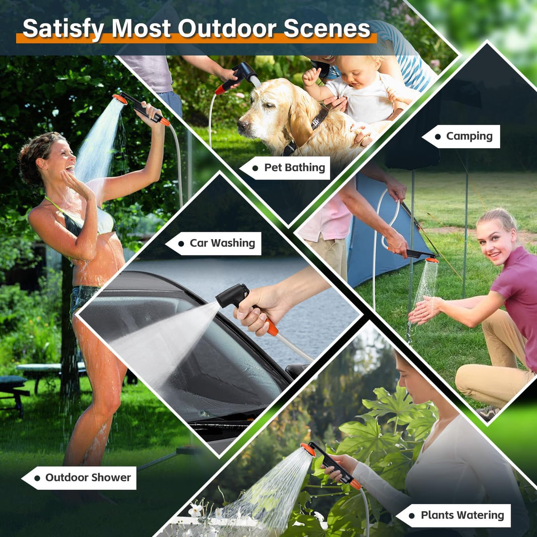 Rsaoty Přenosná kempingová sprcha 3000 mAh