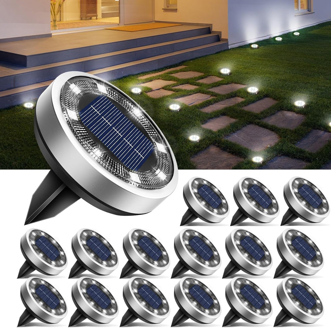 Solární LED světla na zahradu 16 ks