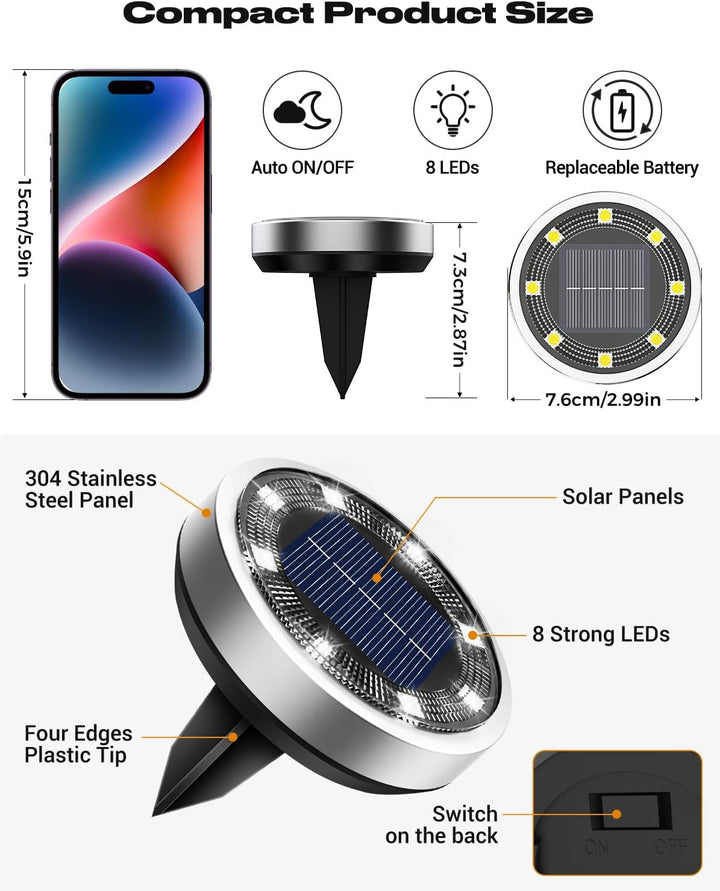 Solární LED světla na zahradu
