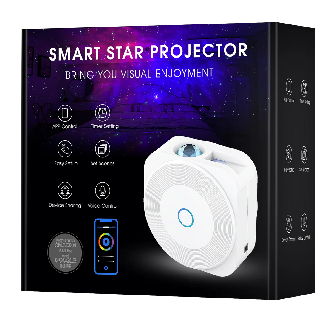 TUYA Projektor noční oblohy s mobilní aplikací | Bluetooth reproduktor