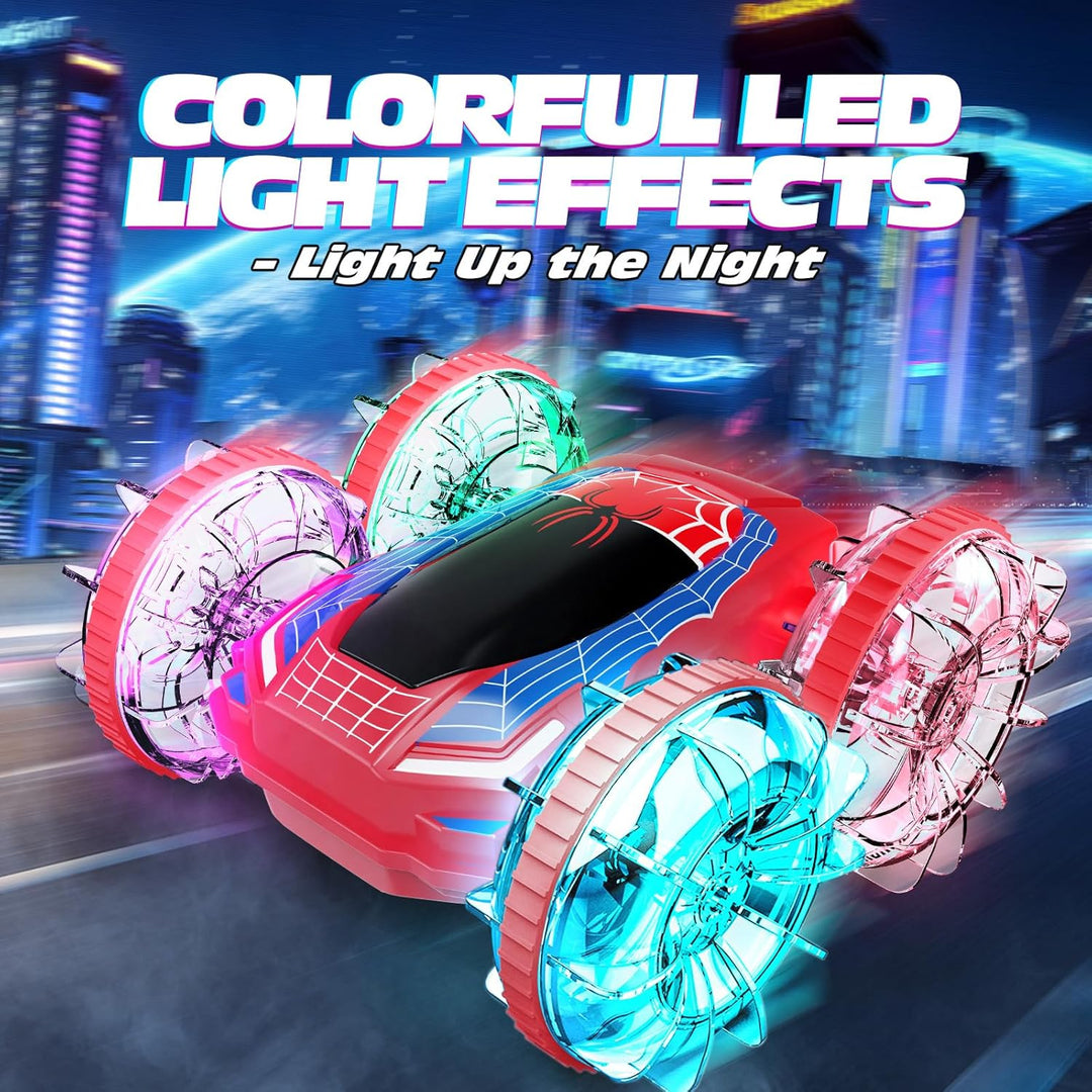 Tecnock Obojživelné RC Auto - 4WD, ovládání gesty, magnetické nabíjení, 60 min jízdy, LED světla, červená