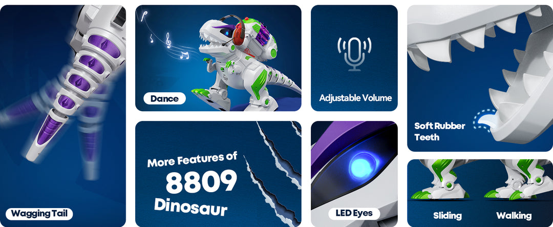 Ruko 8809 Interaktivní robotický dinosaurus T-Rex s dálkovým ovládáním